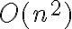  O(n^2) 